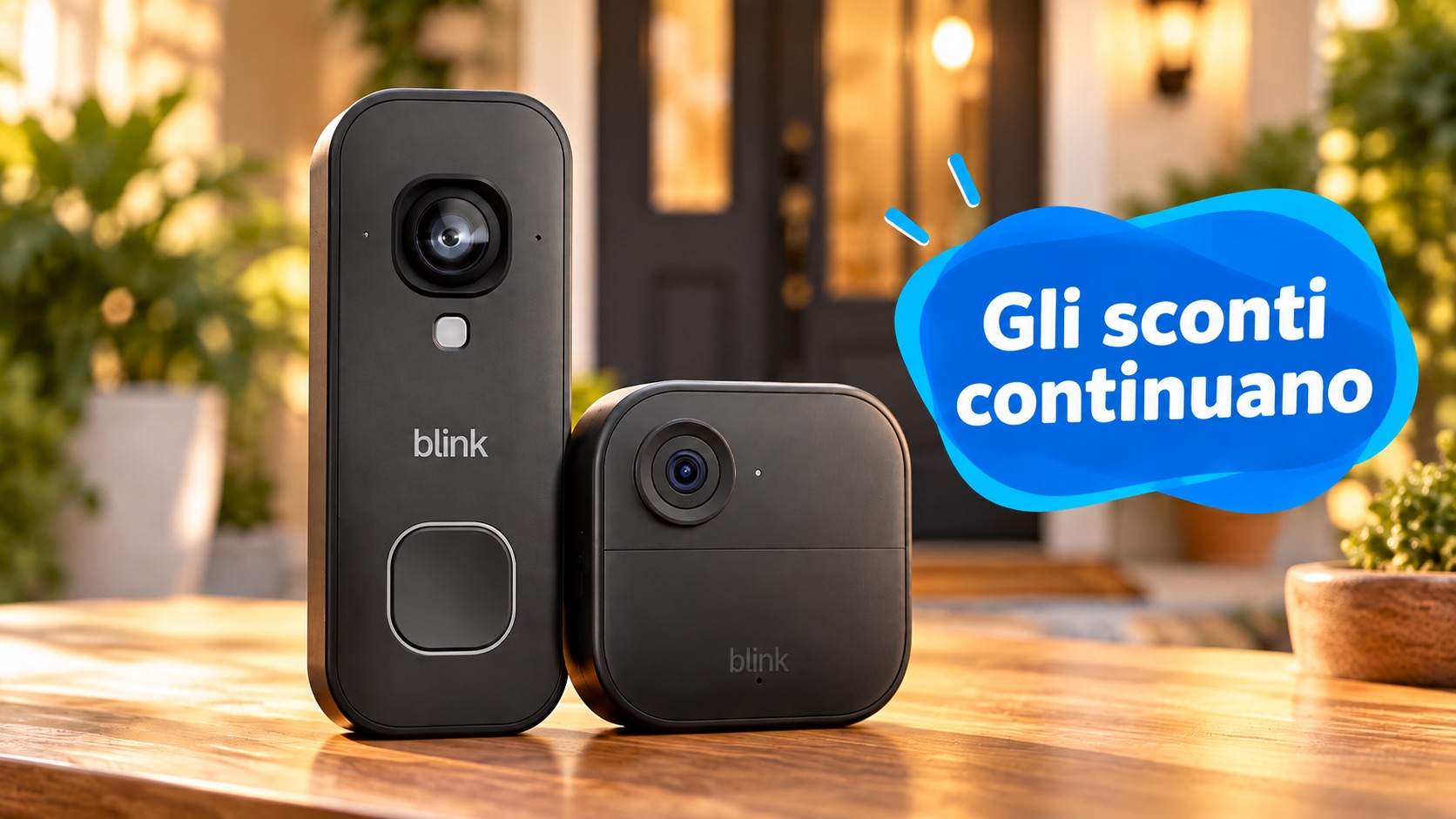 Ancora Prime Day: telecamera Blink Outdoor 4 e videocitofono 2K insieme a 24,99€, invece di 129,99€