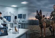 Cani militari con DNA modificato e giubbotti Hi-Tech: il progetto da 200 milioni di Warhound Dal DNA dei lupi ai giubbotti High-Tech: la controversa scommessa sui cani militari potenziati - macitynet.it