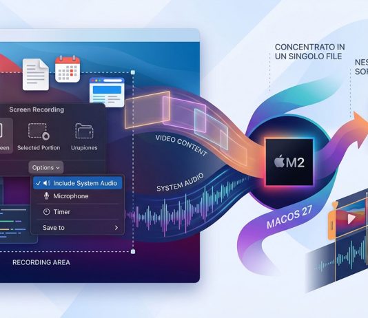 macOS 27, come registrare filmati dello schermo incluso l’audio di sistema macOS 27 consente di registrare filmati dello schermo comprensivo dell'audio di sistema - macitynet.it