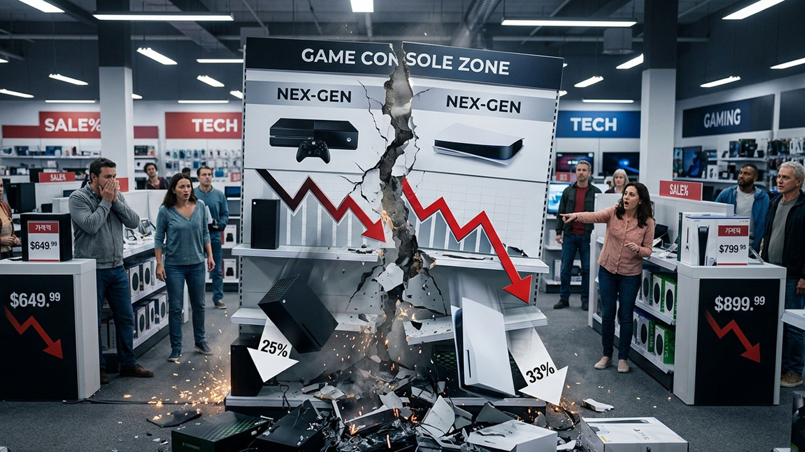 Crolla il mercato delle console di gioco: Xbox ai minimi storici e le Playstation tornano al 2013