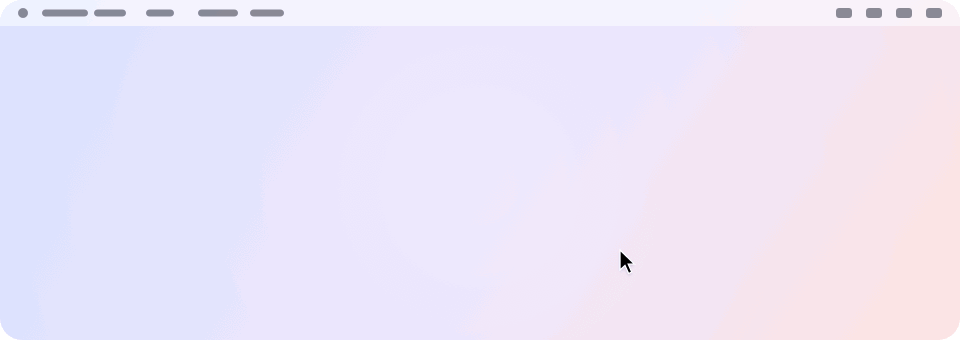 Lo stendino virtuale di Tendedero sul Mac Gli screenshot appesi allo stendino virtuale di Tendedero nella parte superiore dello schermo del Mac