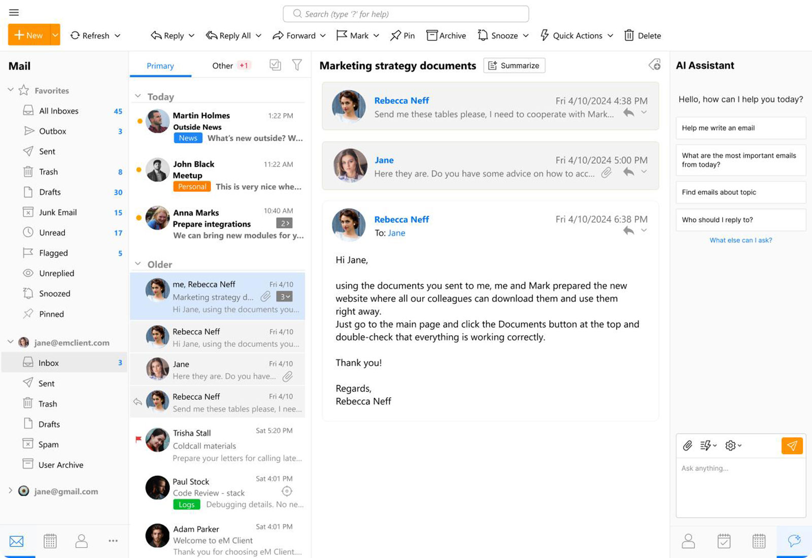eM Client 11: l'alternativa europea a Outlook punta sull'AI e sovranità digitale - macitynet.it eM Client 11: l'alternativa europea a Outlook punta sull'AI e sovranità digitale - macitynet.it