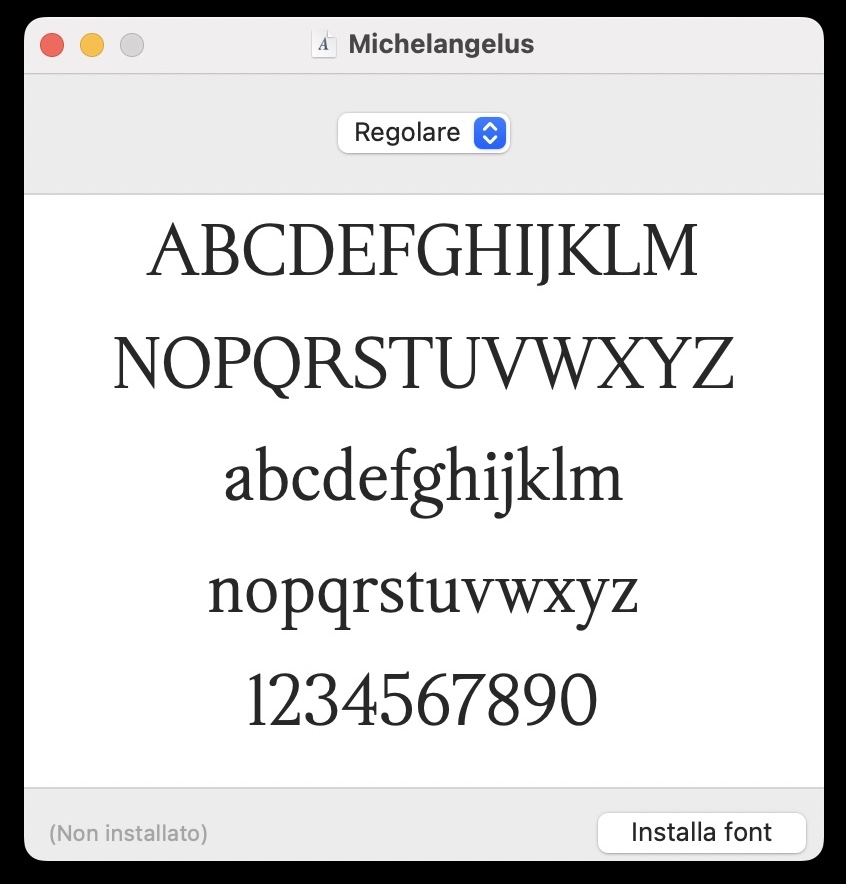 Scrivere come Michelangelo: la calligrafia del Maestro in un font moderno - macitynet.it Scrivere come Michelangelo: la calligrafia del Maestro in un font moderno - macitynet.it