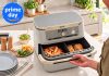 Questa friggitrice ad aria Ninja cucina due piatti insieme e costa 159,99 euro Questa friggitrice Ninjia cucina due piatti insieme e costa 159,99 euro - macitynet.it