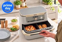 Questa friggitrice ad aria Ninja cucina due piatti insieme e costa 159,99 euro Questa friggitrice Ninjia cucina due piatti insieme e costa 159,99 euro - macitynet.it