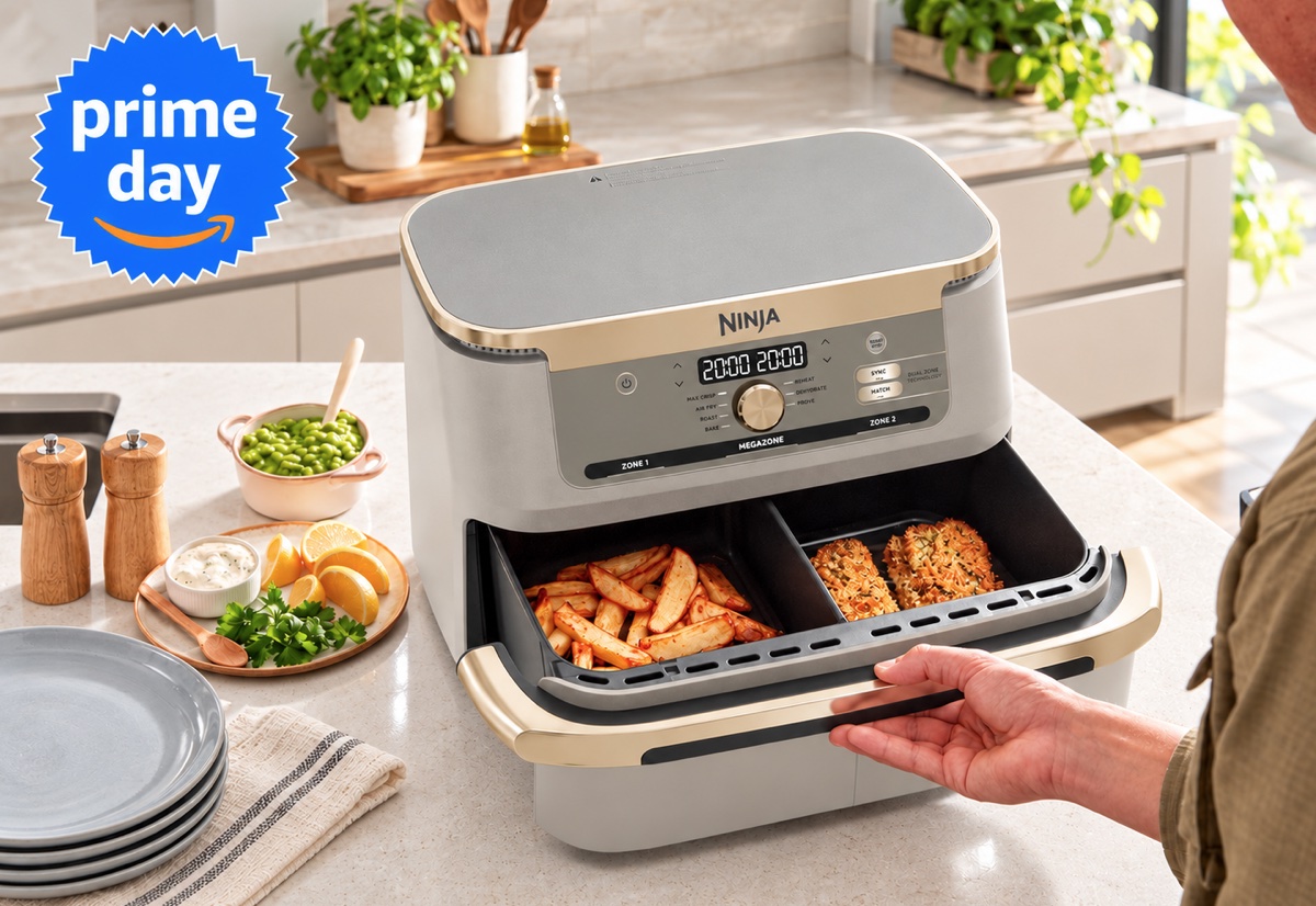 Questa friggitrice ad aria Ninja cucina due piatti insieme e costa 159,99 euro