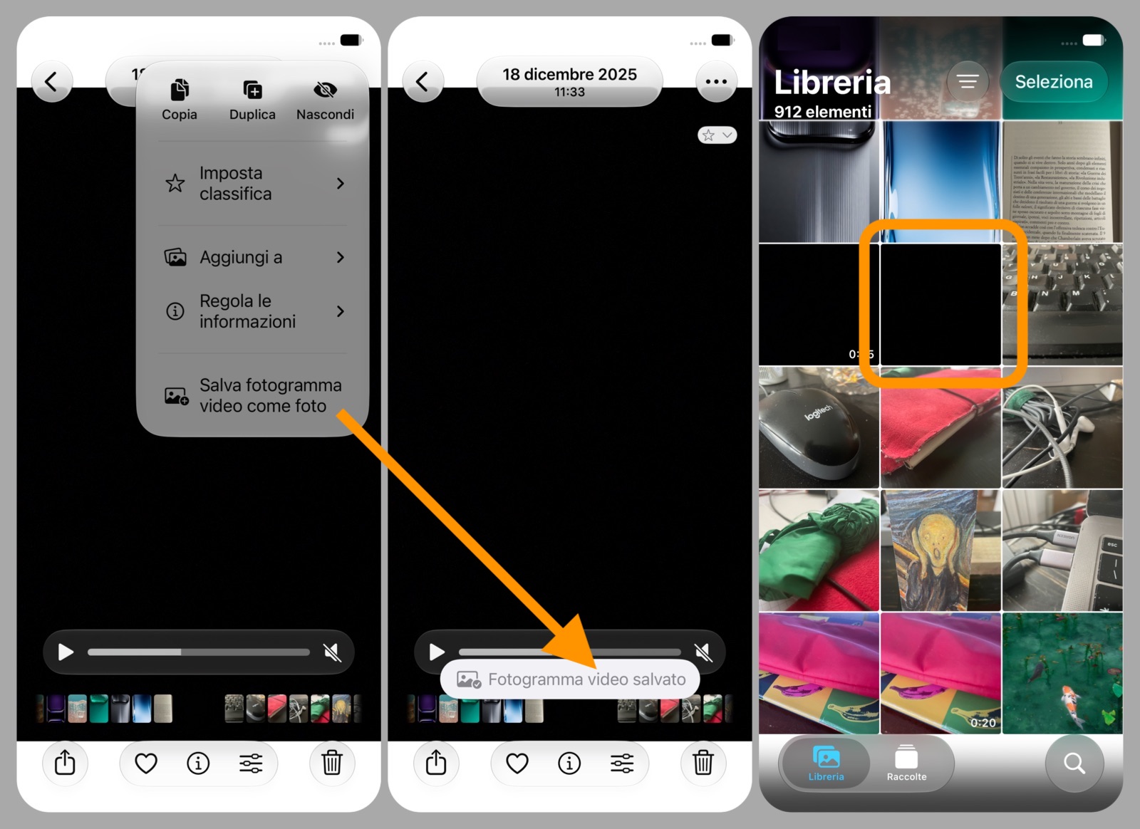 iOS 27: come estrarre un fotogramma da un video su iPhone - macitynet.it iOS 27: come estrarre un fotogramma da un video su iPhone - macitynet.it