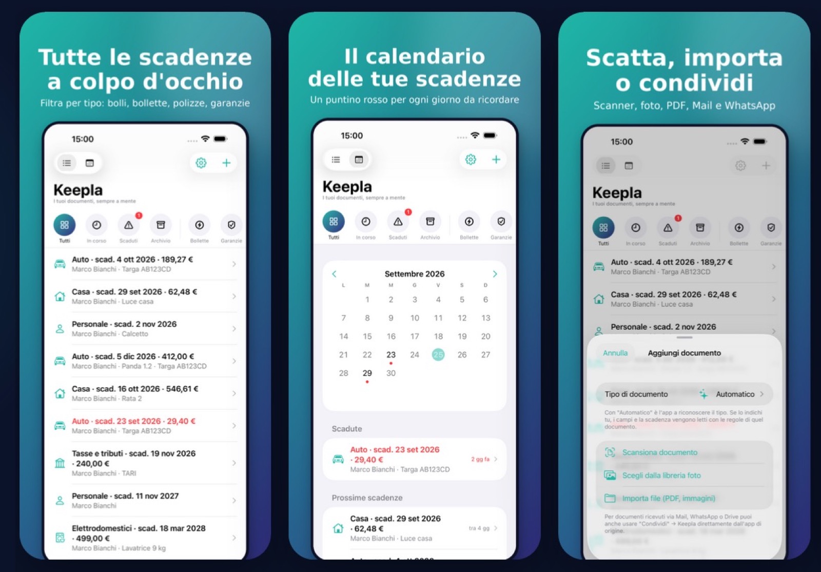 Keepla per iPhone vi ricorda le scadenze e dove tenete i documenti originali - macitynet.it Keepla per iPhone vi ricorda le scadenze e dove tenete i documenti originali - macitynet.it
