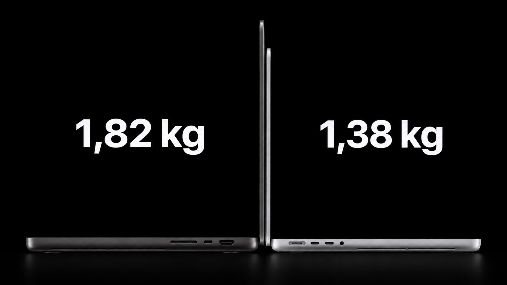 MacBook Pro OLED touch più leggeri e piccoli: tutti i numeri del confronto