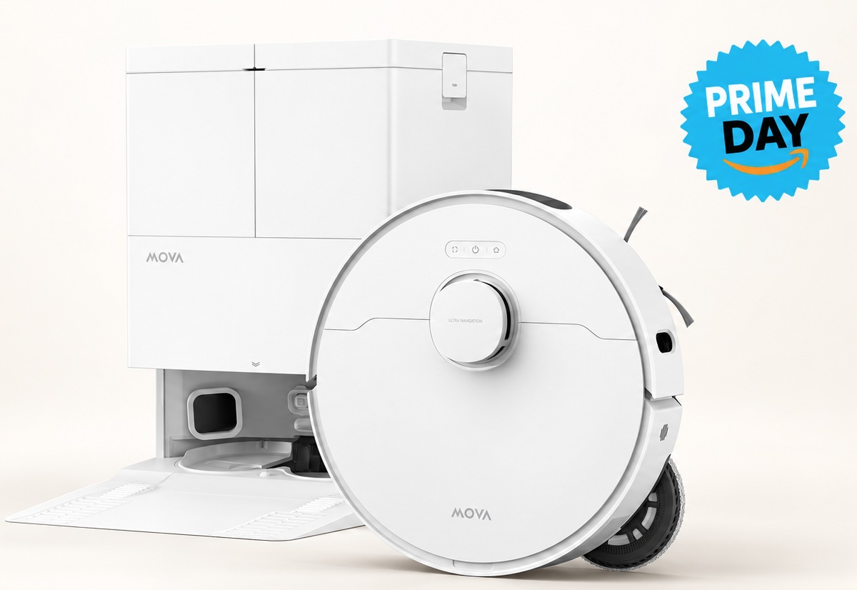 Aspira, lava e pulisce i suoi moci: MOVA E50 Pro Ultra a 399 € per la Festa Prime