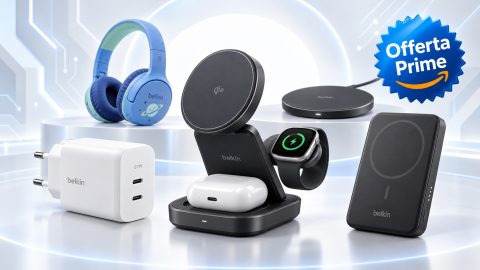 Festa delle Offerte Prime Belkin: sconti su caricatori, power bank e cuffie da 9,99 €