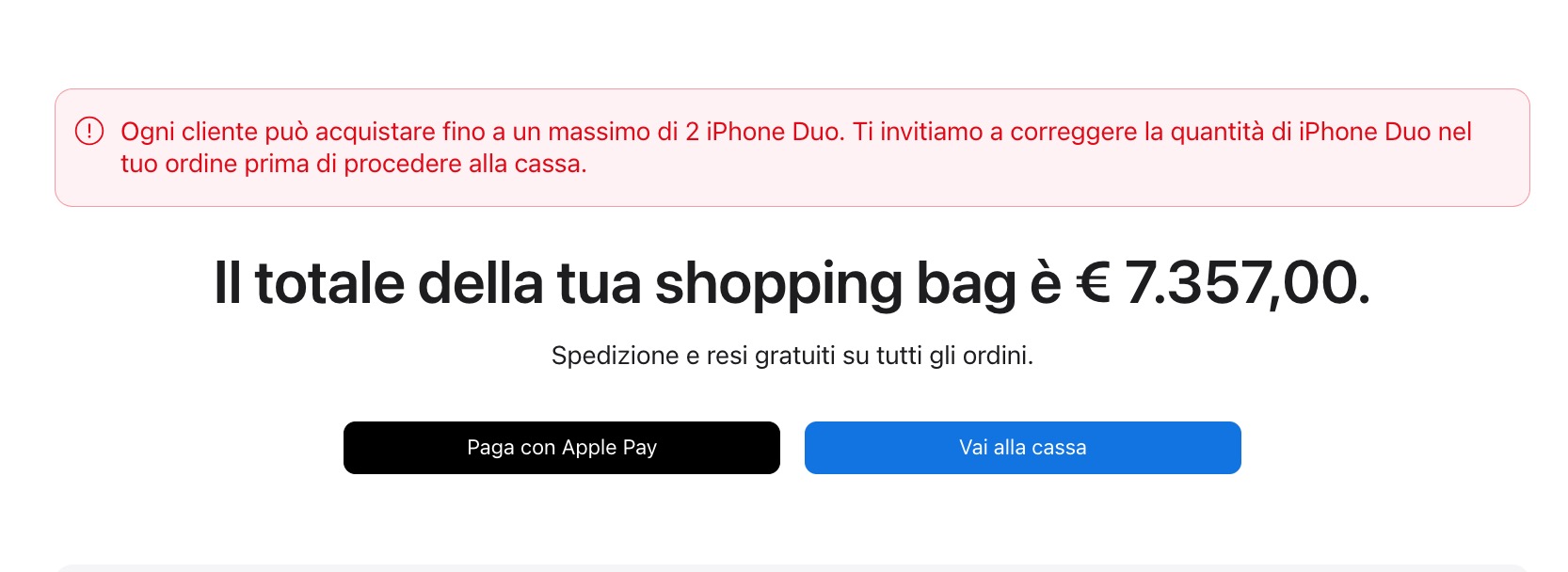 iPhone Duo, Apple cambia le regole degli ordini per fermare gli speculatori - macitynet.it iPhone Duo, Apple cambia le regole degli ordini per fermare gli speculatori - macitynet.it