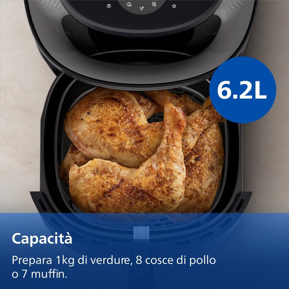 Offerta top Prime Day: con la Philips da 6,2 litri la cottura si vede senza aprire il cestello - macitynet.it Offerta top Prime Day: con la Philips da 6,2 litri la cottura si vede senza aprire il cestello - macitynet.it