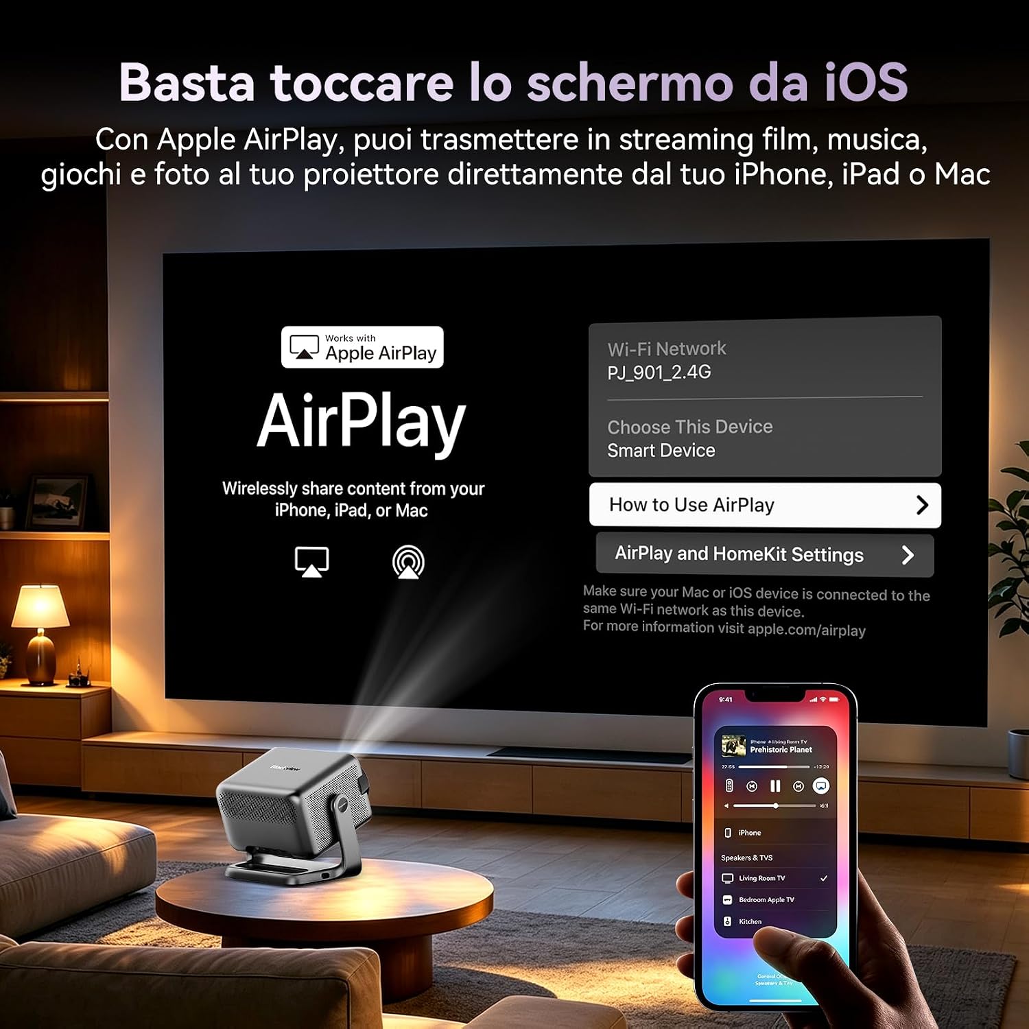Maxischermo da 100 pollici con AirPlay 2 a prezzo stracciato: 307,99 € - macitynet.it Maxischermo da 100 pollici con AirPlay 2 a prezzo stracciato: 307,99 € - macitynet.it