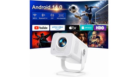 Il cinema in casa a 78,99 euro: mini proiettore Android 14 con Wi-Fi 6