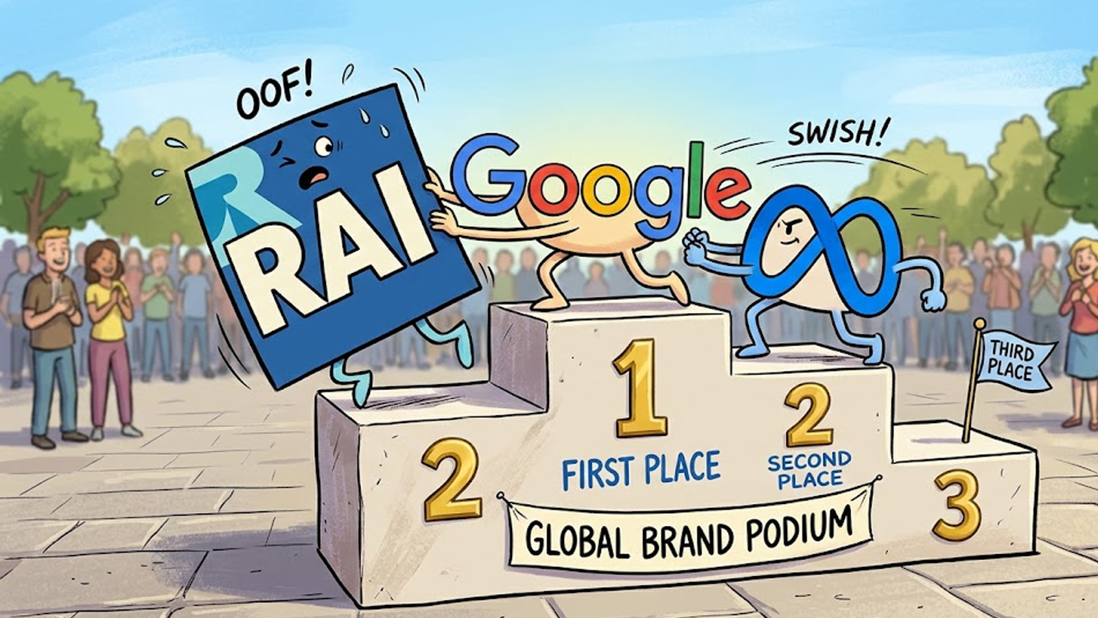 Google overtakes Rai in AGCOM data for 2024