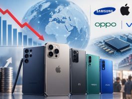 Smartphone, mercato -20%: prezzi più alti e meno sconti, Samsung e Apple resistono Spedizioni globali smartphone, -20% nel terzo trimestre 2026 - macitynet.it