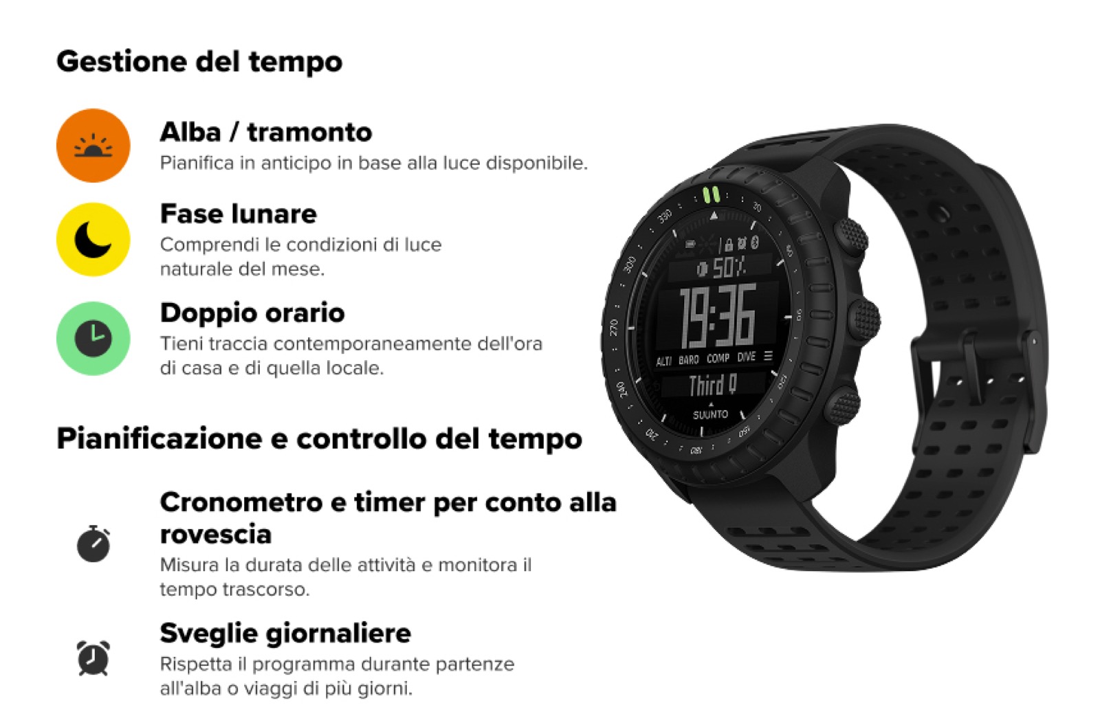 Suunto Core 2: orologio outdoor con batteria sostituibile e 15 mesi di autonomia - macitynet.it Suunto Core 2: orologio outdoor con batteria sostituibile e 15 mesi di autonomia - macitynet.it