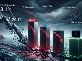 Mercato PC a picco del 20%, Apple perde meno di Lenovo, HP e Dell Spedizioni globali di PC in picchiata nel terzo trimestre - macitynet.it