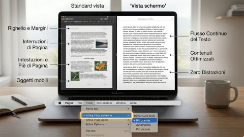 Pages, come sfruttare la funzione Vista Schermo su Mac
