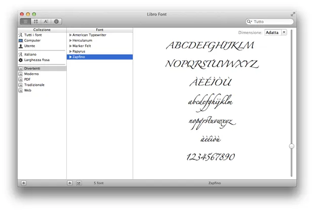 font os x libro font 2