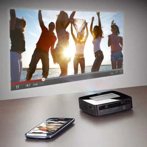  PicoPix PPX 3610 con smartphone