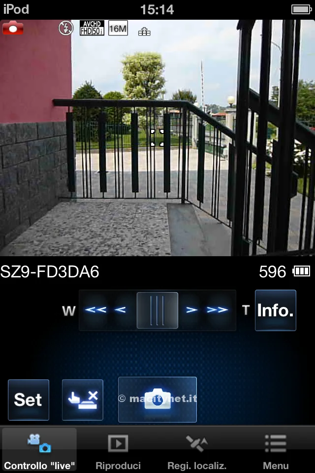 Panasonic Image App: la app mobile di Panasonic in prova su iPod touch Panasonic Image App-2