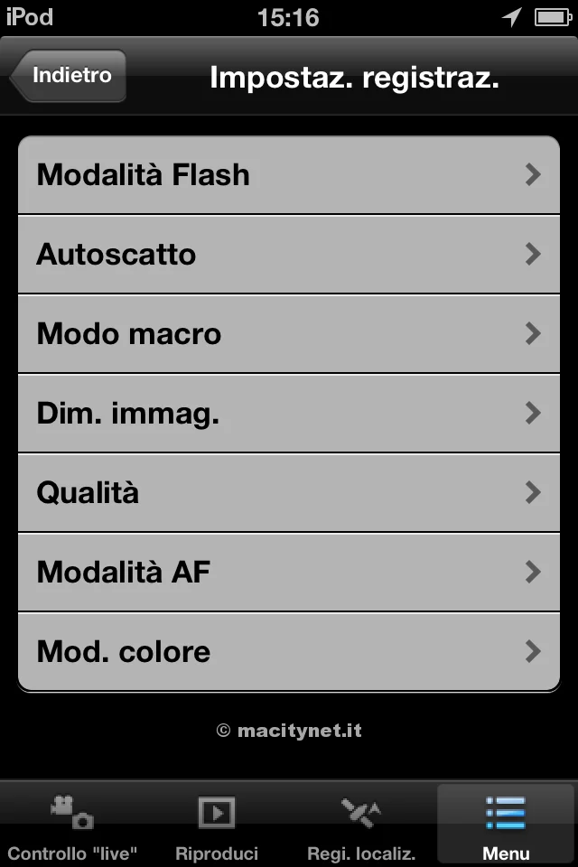 Panasonic Image App: la app mobile di Panasonic in prova su iPod touch Panasonic Image App-7