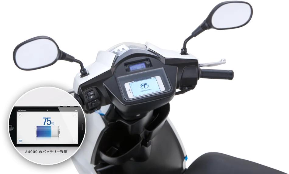 A4000i di Terra Motors, lo smart scooter con il dock iPhone a4000i