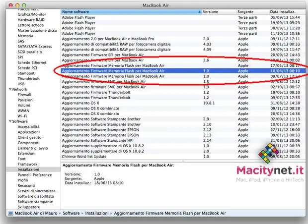 FirmwareMacBook Air 2012