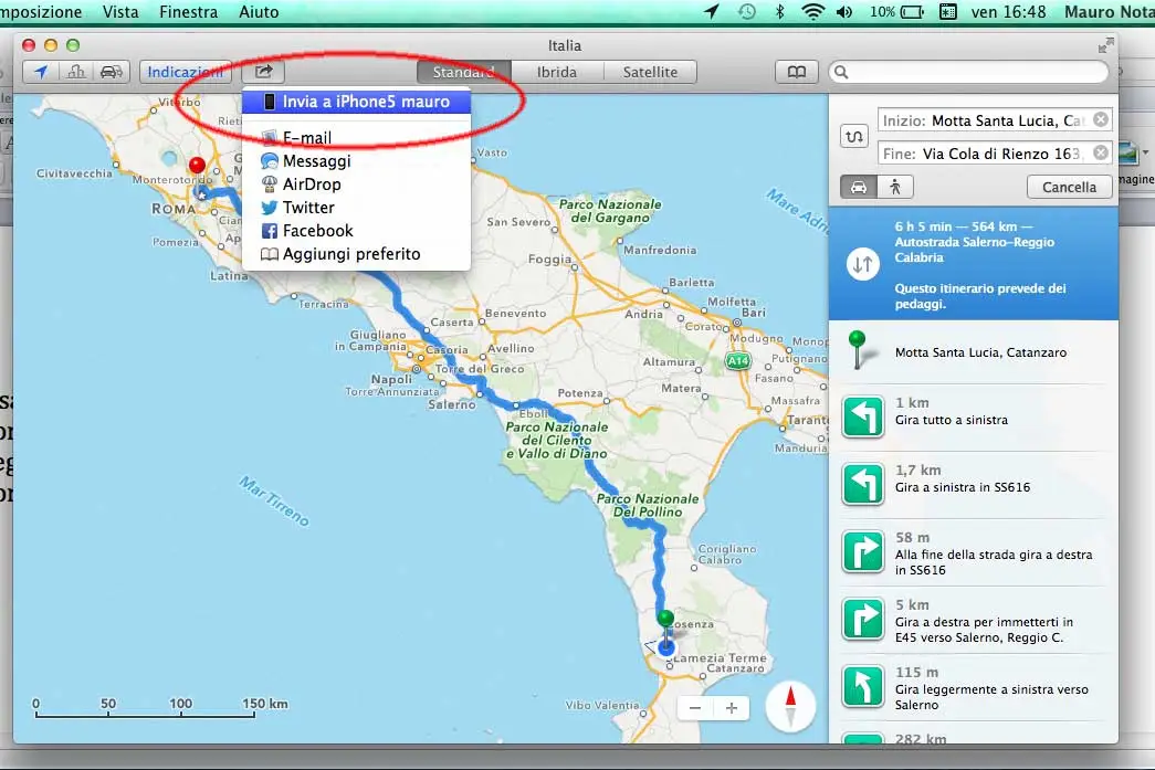 Mappe su Mavericks