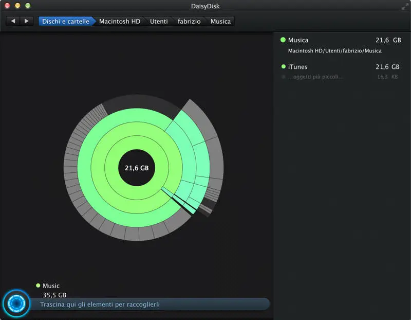 DaisyDisk Recensione DaisyDisk Recensione