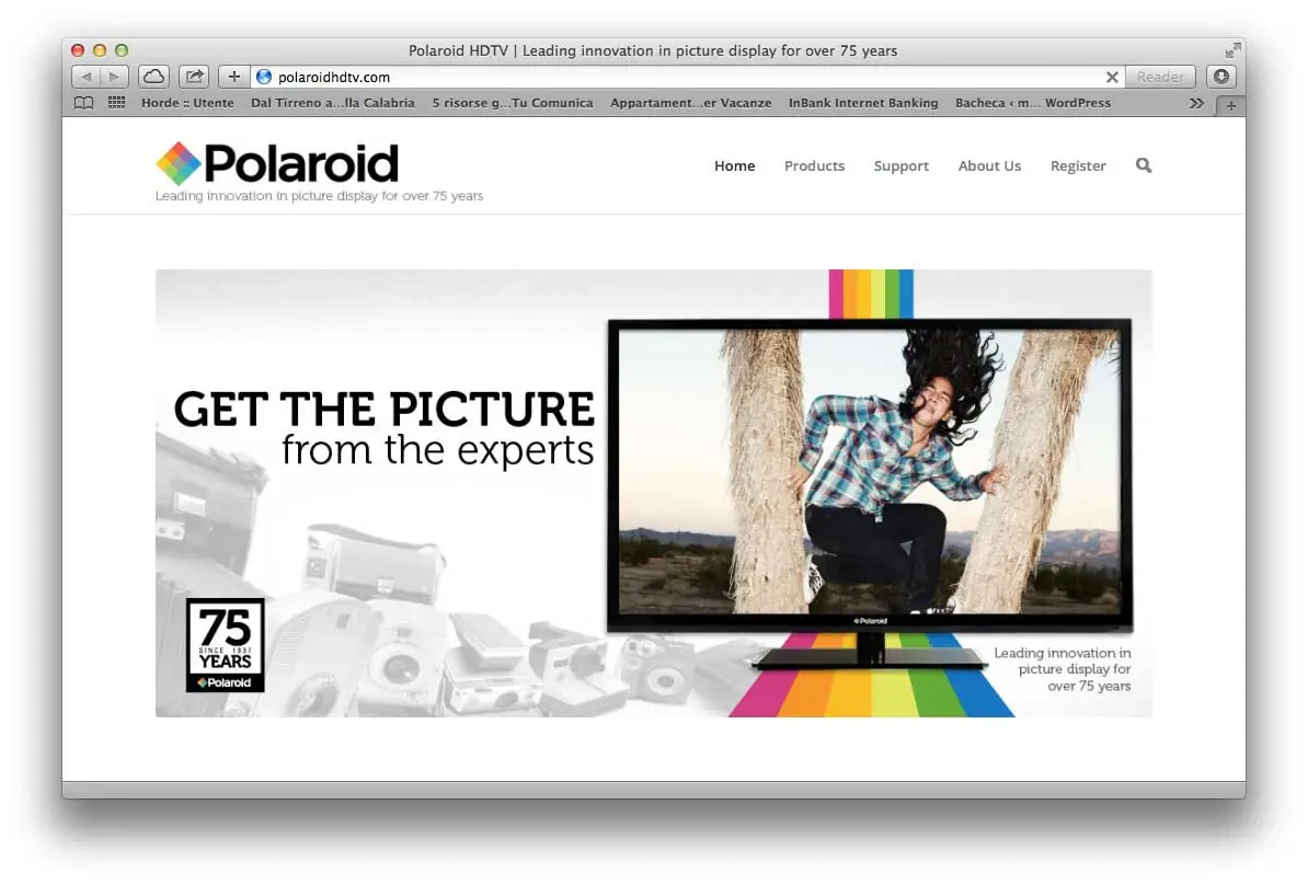 Sito web Polaroid