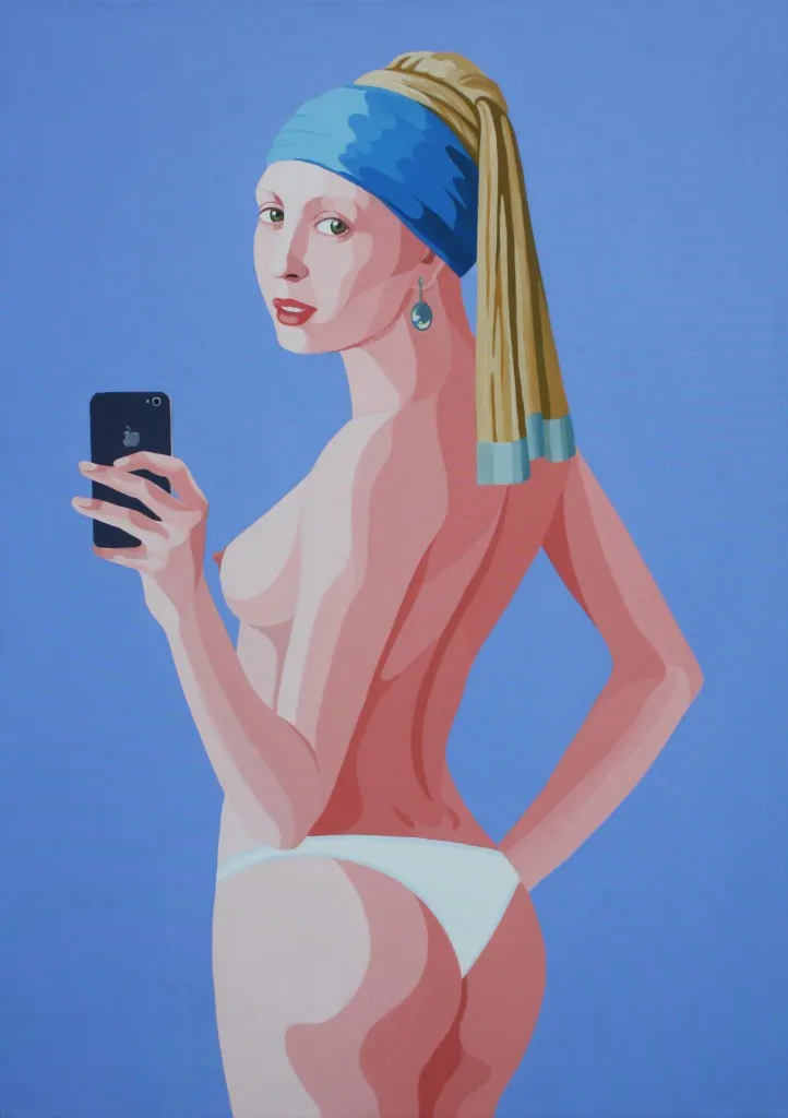 Selfie, 2014, acrilico su tela, cm 100x70