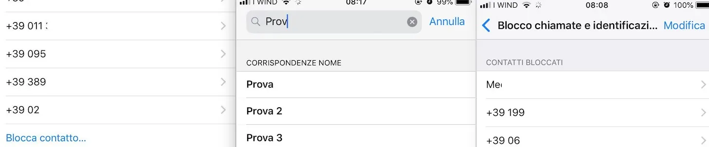 blocco chiamate su iPhone