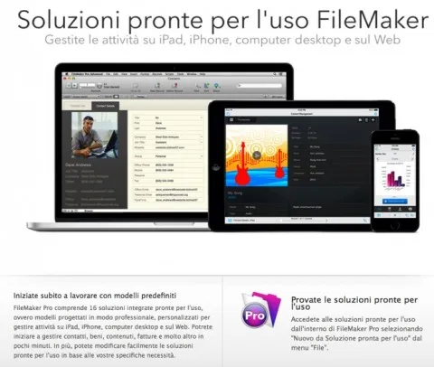 FileMaker modelli pronti ok
