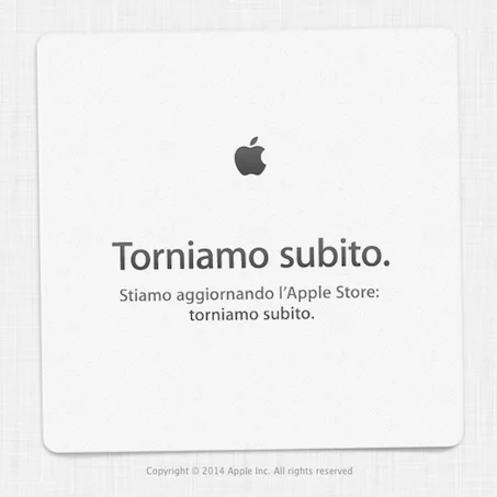 Apple Store Online chiuso