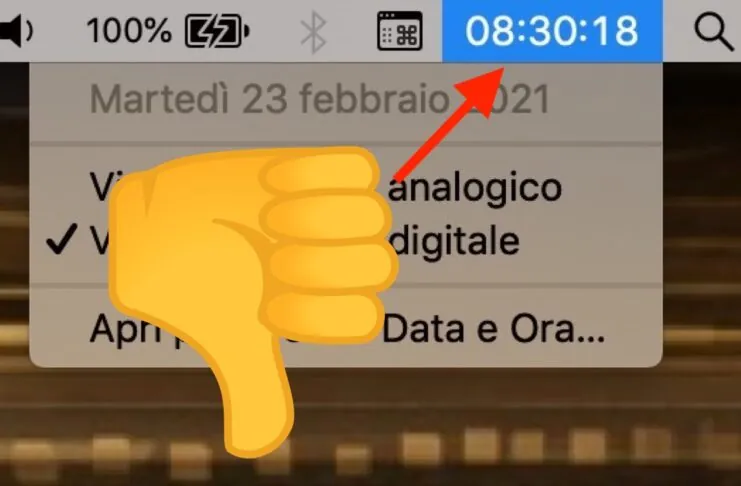 Orologio su Mac: come personalizzarlo con Sole, Luna e giorno della settimana