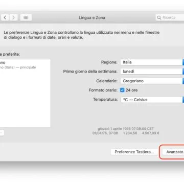 Orologio su Mac: come personalizzarlo con Sole, Luna e giorno della settimana