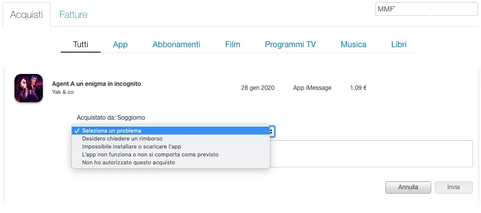 Rimborso App Store, ecco come richiederlo Rimborso App Store, ecco come richiederlo