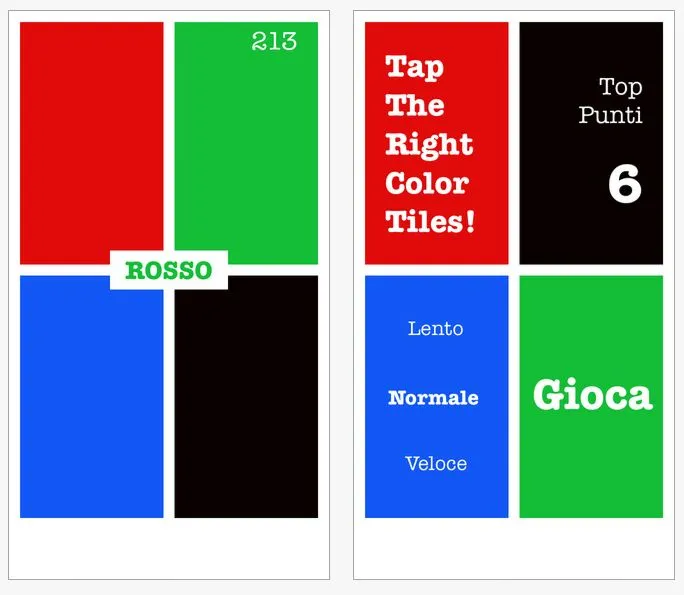 Tap The Right Color Tiles