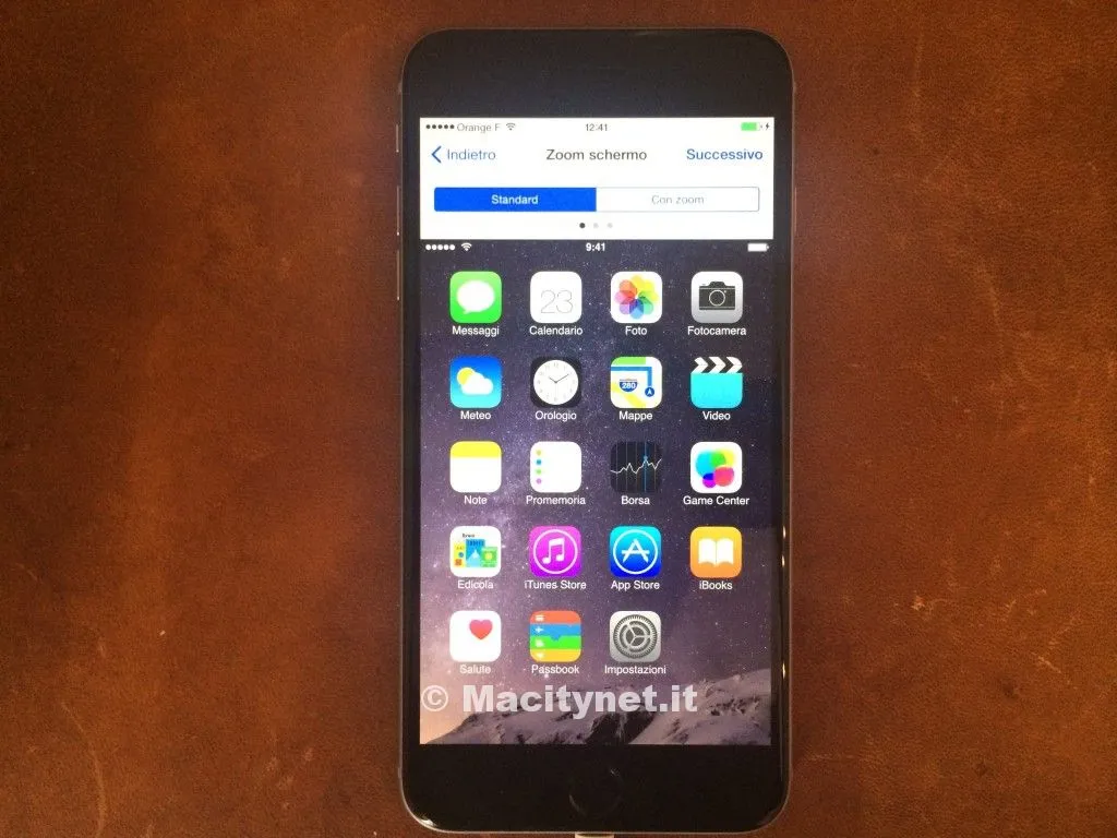 Zoom schermo iPhone 6