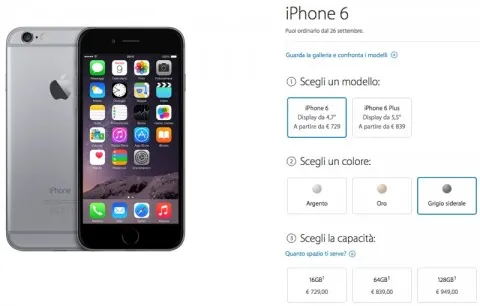 iphone 6 prezzi