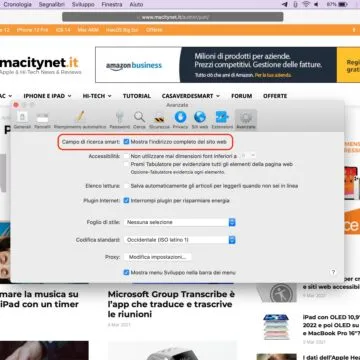 Come visualizzare il link completo sulla barra indirizzi di Safari per Mac