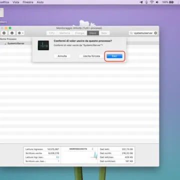 Come riavviare la barra dei menu del Mac