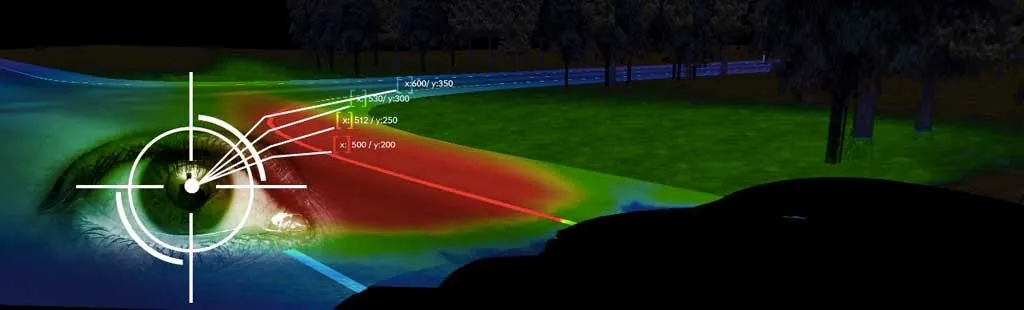 Una telecamera èdotata di sensori periferici ad infrarossi e fotodiodi centrali permettono di scansionare gli occhi di chi guida più di 50 volte al secondo al tramonto e durante la guida notturna.