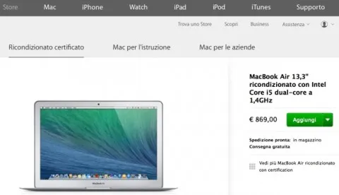 ricondizionati macbook air 620