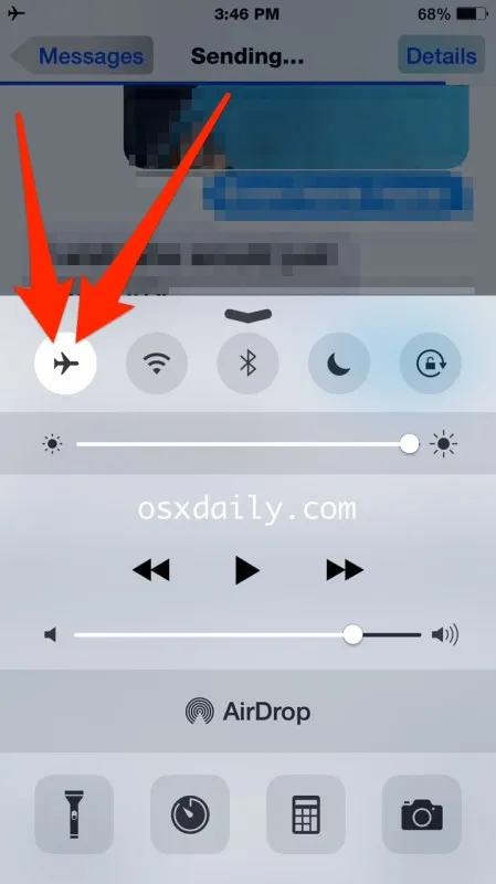 annullare l'invio di un messaggio da iPhone