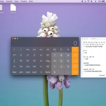 Come trasformare la calcolatrice del Mac in un calcolatore a nastro