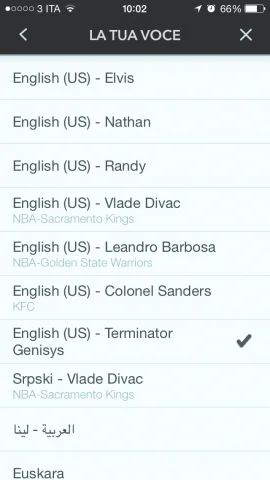 indicazioni stradali di Terminator waze 2